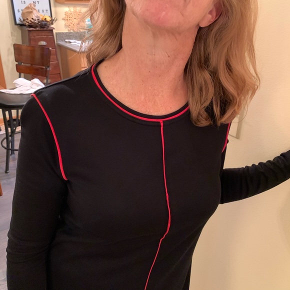 NWT, WORTH NY, A-line dress with piping - Picture 3 of 4